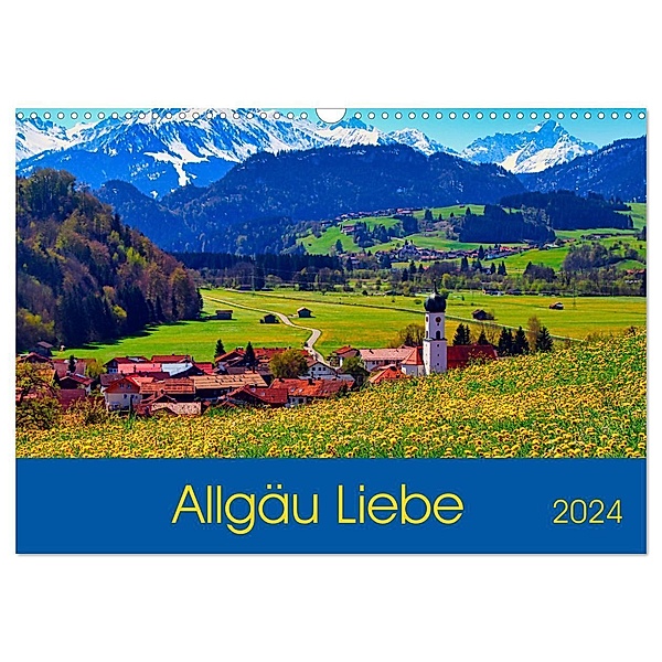 Allgäu Liebe (Wandkalender 2024 DIN A3 quer), CALVENDO Monatskalender, Astrid Schmid