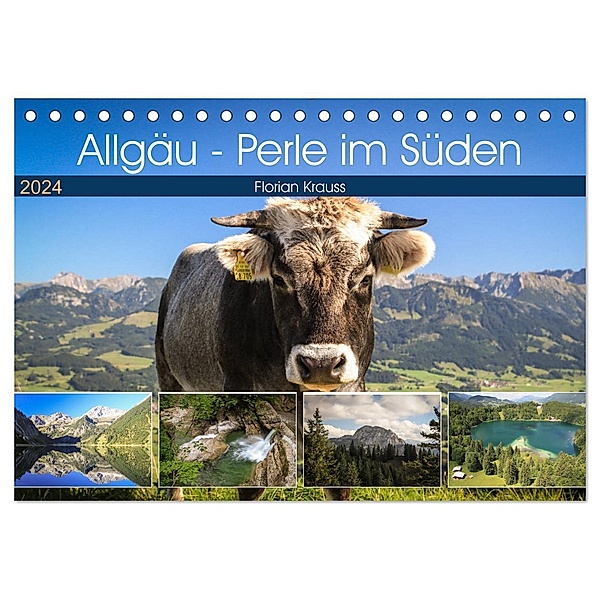 Allgäu - Perle im Süden (Tischkalender 2024 DIN A5 quer), CALVENDO Monatskalender, Florian Krauß