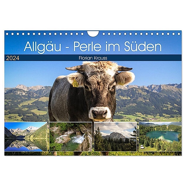 Allgäu - Perle im Süden (Wandkalender 2024 DIN A4 quer), CALVENDO Monatskalender, Florian Krauß