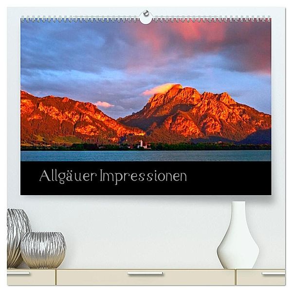 Allgäuer Impressionen (hochwertiger Premium Wandkalender 2025 DIN A2 quer), Kunstdruck in Hochglanz, Calvendo, Gerd Wolff