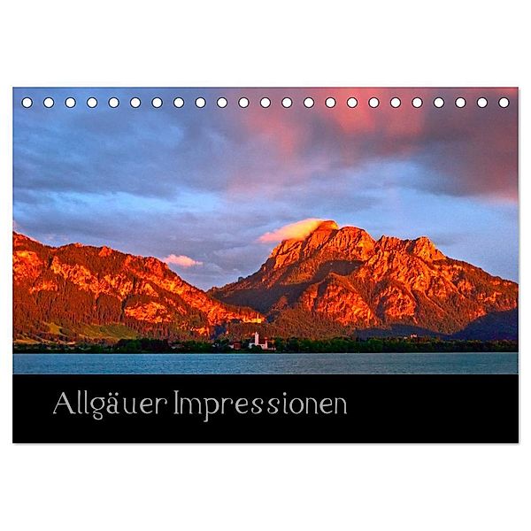 Allgäuer Impressionen (Tischkalender 2024 DIN A5 quer), CALVENDO Monatskalender, Gerd Wolff