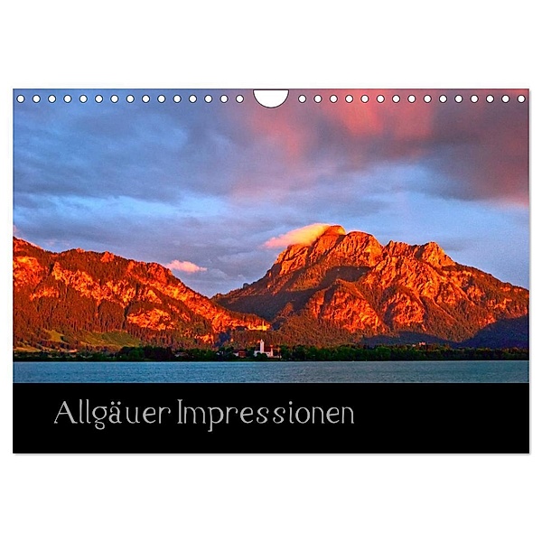 Allgäuer Impressionen (Wandkalender 2024 DIN A4 quer), CALVENDO Monatskalender, Gerd Wolff