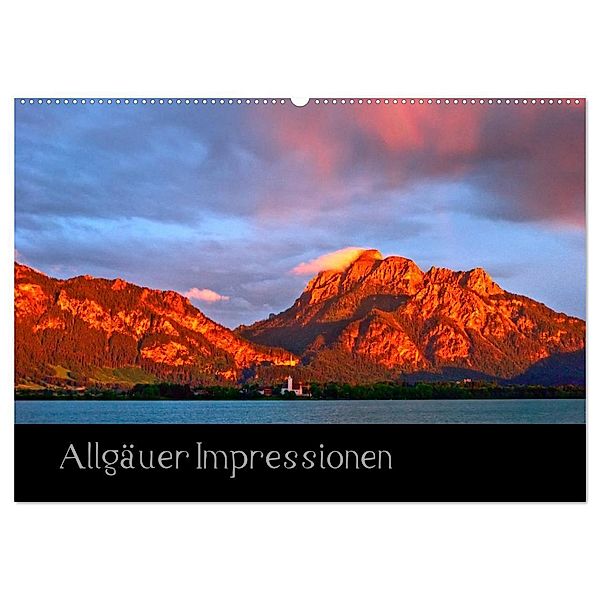 Allgäuer Impressionen (Wandkalender 2025 DIN A2 quer), CALVENDO Monatskalender, Calvendo, Gerd Wolff