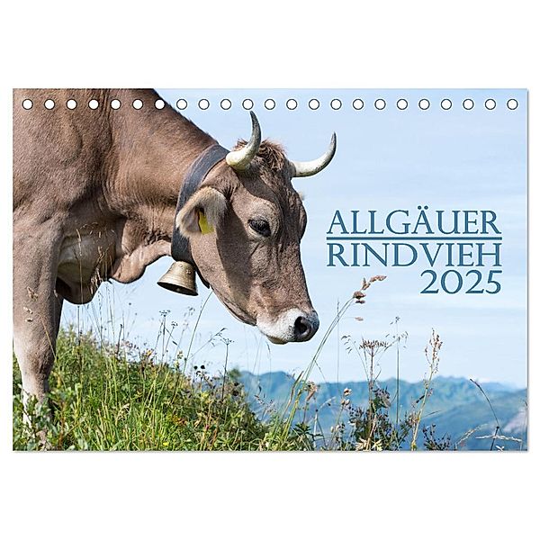 Allgäuer Rindvieh 2025 (Tischkalender 2025 DIN A5 quer), CALVENDO Monatskalender, Calvendo, Juliane Wandel