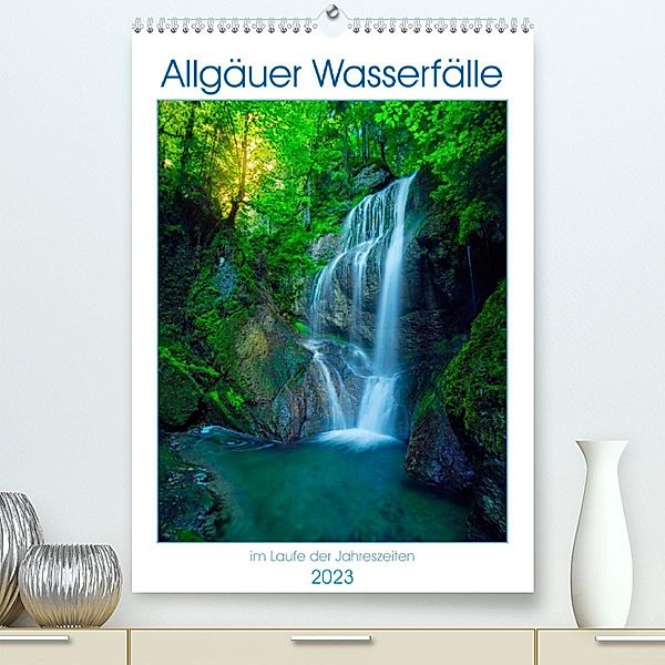 Allgäuer Wasserfälle (Premium, hochwertiger DIN A2 Wandkalender 2023, Kunstdruck in Hochglanz), calvaine8
