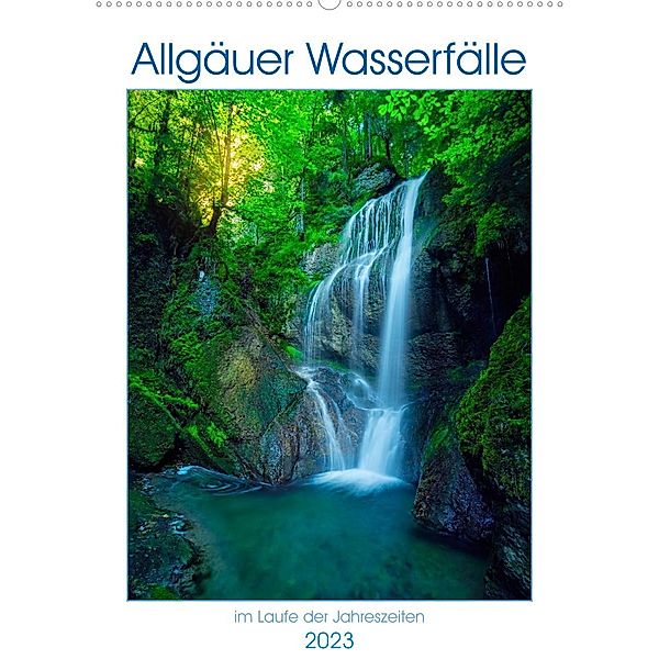 Allgäuer Wasserfälle (Wandkalender 2023 DIN A2 hoch), calvaine8