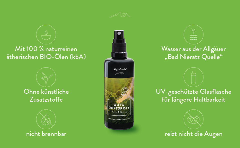 Allgäuquelle Auto-Duftspray Erfrischung 100 ml