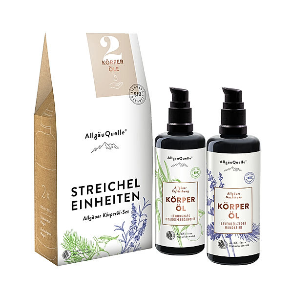 Allgäuquelle Körperöl-Set Streichel Einheiten 2x100ml