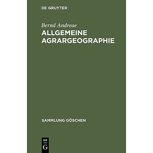 Allgemeine Agrargeographie, Bernd Andreae