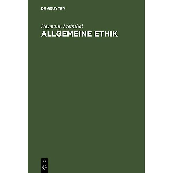 Allgemeine Ethik, Heymann Steinthal