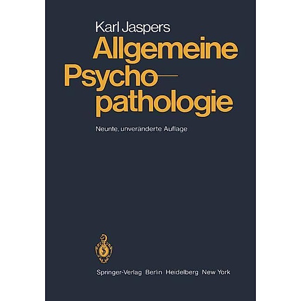 Allgemeine Psychopathologie, Karl Jaspers