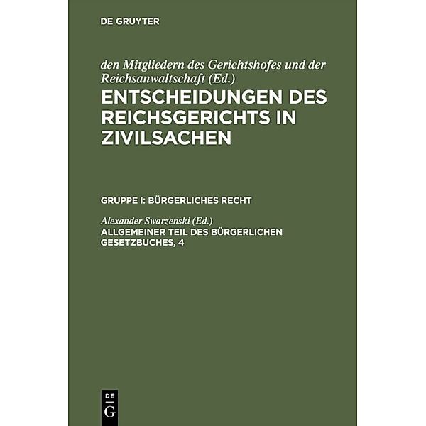 Allgemeiner Teil des Bürgerlichen Gesetzbuches, 4