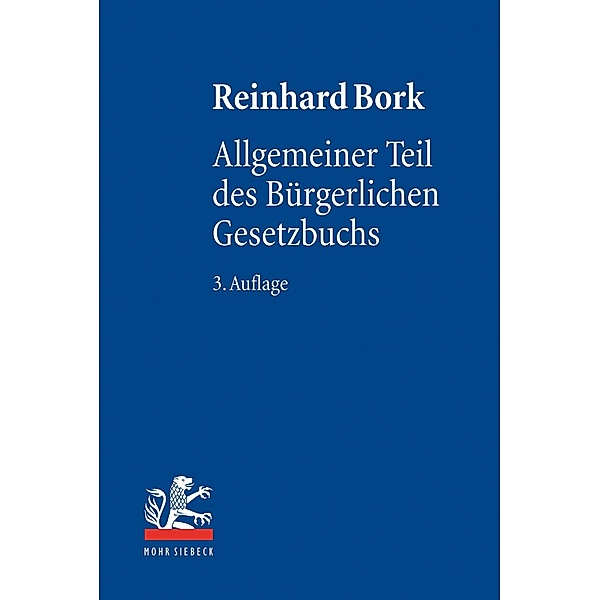 Allgemeiner Teil des Bürgerlichen Gesetzbuchs, Reinhard Bork