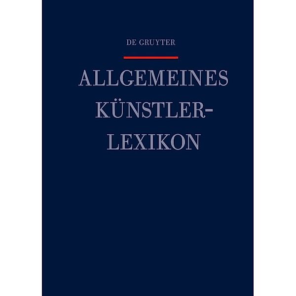 Allgemeines Künstlerlexikon (AKL) / Band 114 / Voigt, Eberhard - Wang, Gongyi