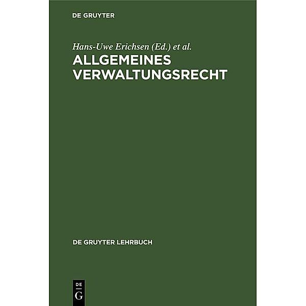 Allgemeines Verwaltungsrecht / De Gruyter Lehrbuch