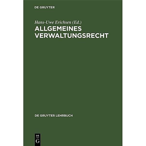Allgemeines Verwaltungsrecht / De Gruyter Lehrbuch