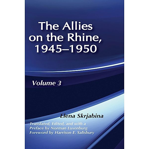 Allies on the Rhine, 1945-1950, Elena Skrjabina