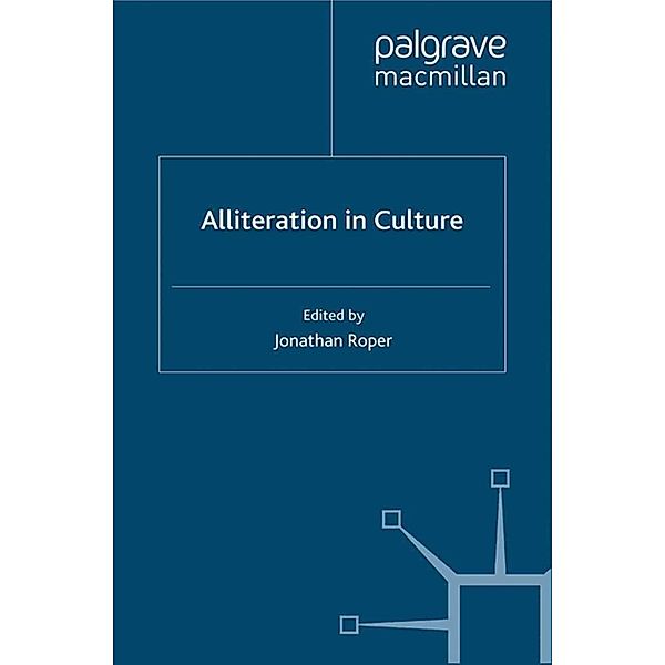 Alliteration in Culture, Jonathan Roper