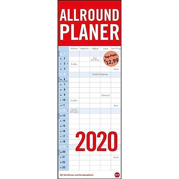 Allround-Familienplaner Vertical 2020