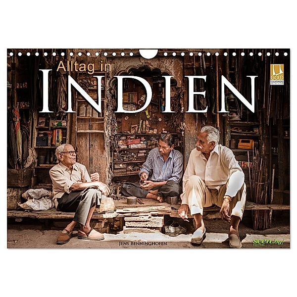 Alltag in Indien (Wandkalender 2024 DIN A4 quer), CALVENDO Monatskalender, Jens Benninghofen