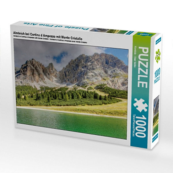 Almteich bei Cortina d Ampezzo mit Monte Cristallo (Puzzle), Uwe Vahle