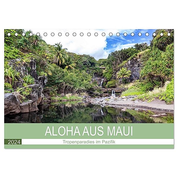 Aloha aus Maui (Tischkalender 2024 DIN A5 quer), CALVENDO Monatskalender, Juergen Schonnop