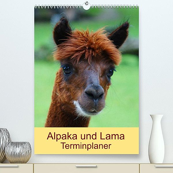 Alpaka und Lama Terminplaner (Premium, hochwertiger DIN A2 Wandkalender 2023, Kunstdruck in Hochglanz), Kattobello