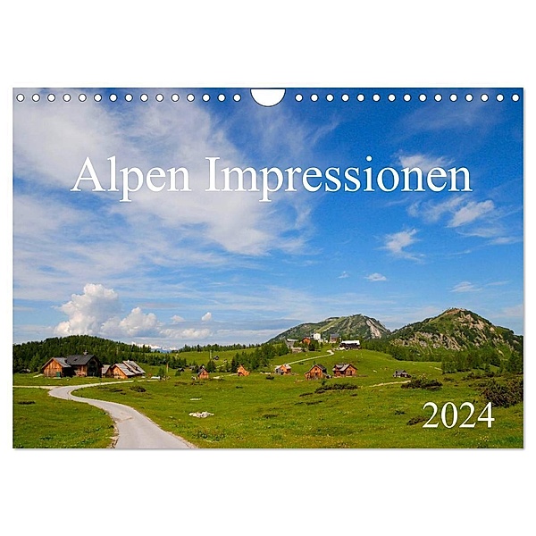Alpen Impressionen (Wandkalender 2024 DIN A4 quer), CALVENDO Monatskalender, Karin Jähne