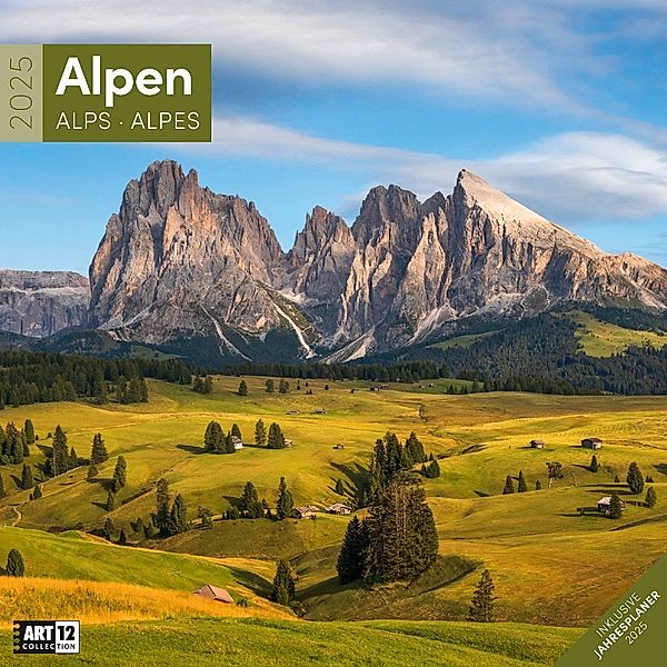 Alpen Kalender 2025 - 30x30, Ackermann Kunstverlag