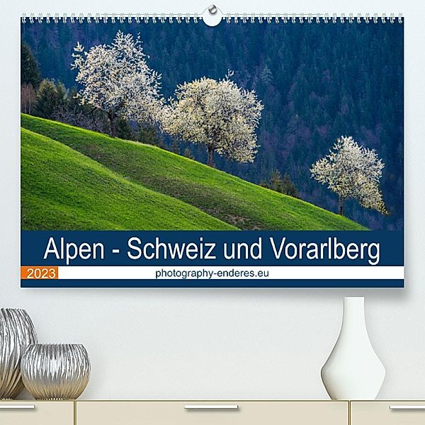 Alpen - Schweiz und Vorarlberg (Premium, hochwertiger DIN A2 Wandkalender 2023, Kunstdruck in Hochglanz), Rolf Enderes