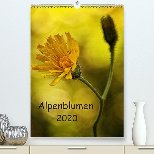 Alpenblumen 2020(Premium, hochwertiger DIN A2 Wandkalender 2020, Kunstdruck in Hochglanz), Hernegger Arnold