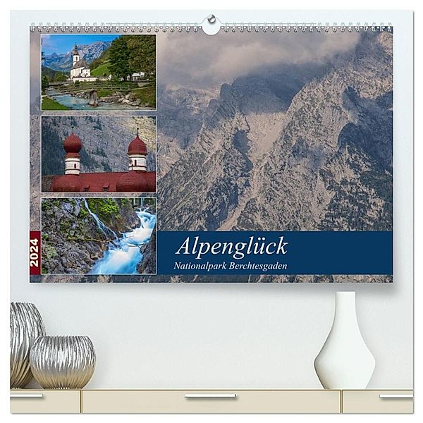 Alpenglück - Nationalpark Berchtesgaden (hochwertiger Premium Wandkalender 2024 DIN A2 quer), Kunstdruck in Hochglanz, Alexander von Düren