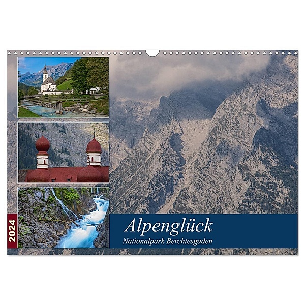 Alpenglück - Nationalpark Berchtesgaden (Wandkalender 2024 DIN A3 quer), CALVENDO Monatskalender, Alexander von Düren