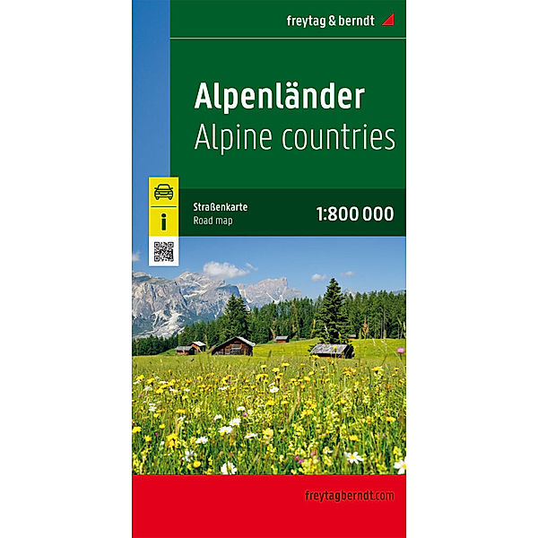 Alpenländer, Straßenkarte 1:800.000, freytag & berndt