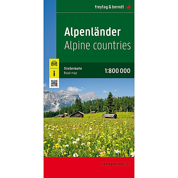 Alpenländer, Strassenkarte 1:800.000, freytag & berndt