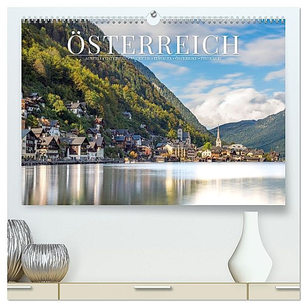 Alpenland Österreich (hochwertiger Premium Wandkalender 2025 DIN A2 quer), Kunstdruck in Hochglanz, Calvendo, Benjamin Lederer