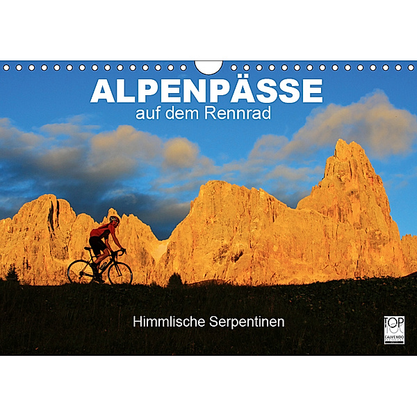 Alpenpässe auf dem Rennrad Himmlische Serpentinen (Wandkalender 2019 DIN A4 quer), Matthias Rotter