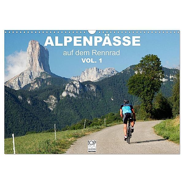 Alpenpässe auf dem Rennrad Vol. 1 (Wandkalender 2024 DIN A3 quer), CALVENDO Monatskalender, Matthias Rotter