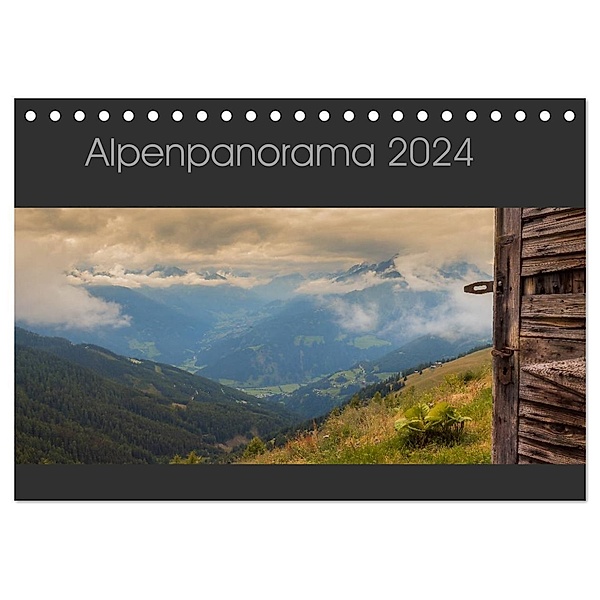 Alpenpanorama 2024 (Tischkalender 2024 DIN A5 quer), CALVENDO Monatskalender, Marcus Sielaff