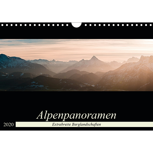 Alpenpanoramen - Extrabreite Berglandschaften (Wandkalender 2020 DIN A4 quer), Martin Wasilewski