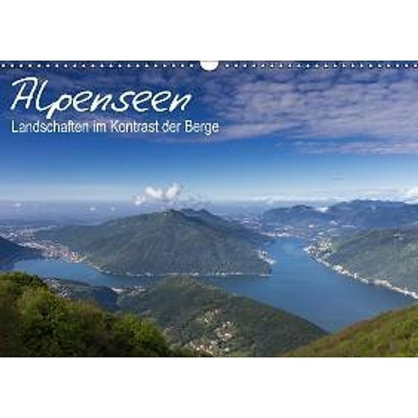 Alpensee - Landschaften im Kontrast der Berge (Wandkalender 2015 DIN A3 quer), Juergen Schonnop