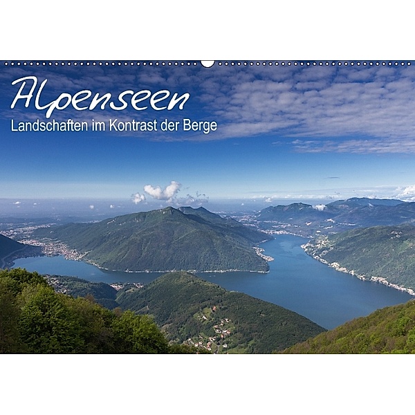 Alpensee - Landschaften im Kontrast der Berge (Wandkalender 2018 DIN A2 quer), Juergen Schonnop