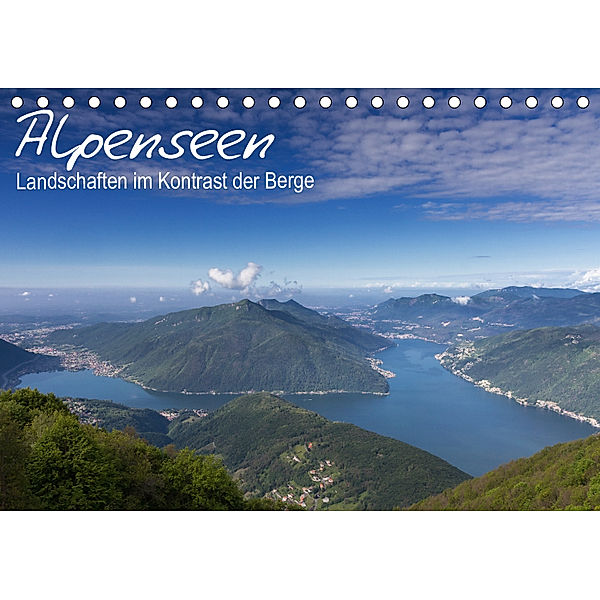 Alpensee - Landschaften im Kontrast der Berge (Tischkalender 2019 DIN A5 quer), Juergen Schonnop