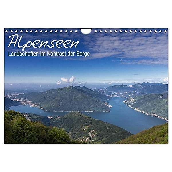 Alpensee - Landschaften im Kontrast der Berge (Wandkalender 2024 DIN A4 quer), CALVENDO Monatskalender, Juergen Schonnop