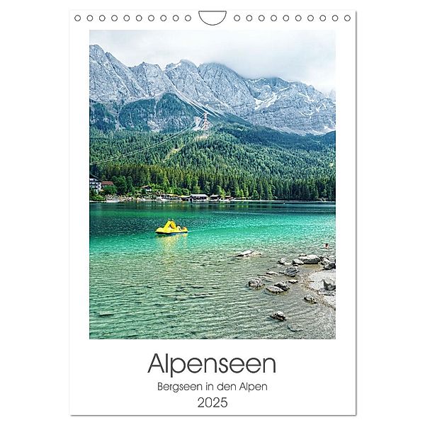 Alpenseen (Wandkalender 2025 DIN A4 hoch), CALVENDO Monatskalender, Calvendo, Franziska Petersen