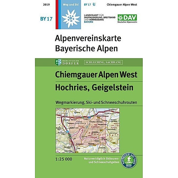 Alpenvereinskarte Chiemgauer Alpen West Hochries, Geigelstein