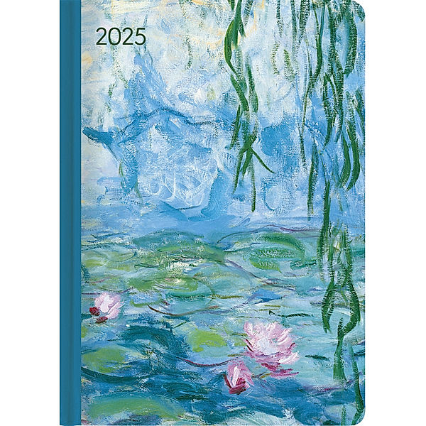 Alpha Edition - Ladytimer Monet 2025 Taschenkalender, 10x15,2cm, Kalender mit 192 Seiten, Notizmöglichkeiten nach jedem Tag, Wochenübersicht auf 2 Seiten und internationales Kalendarium