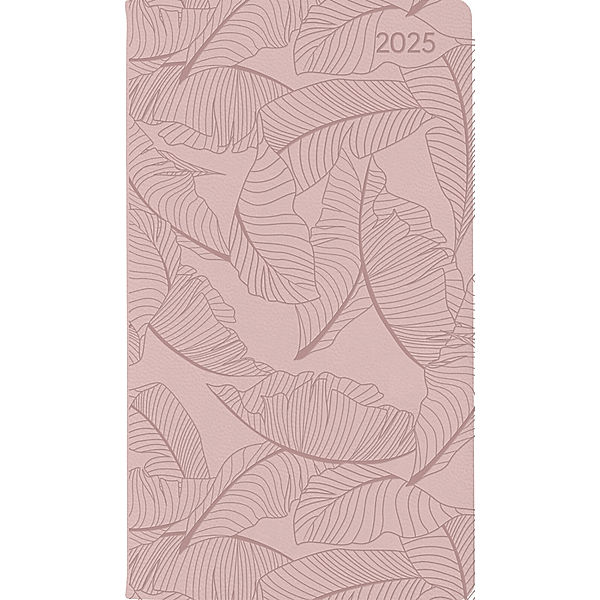 Alpha Edition - Ladytimer Slim Deluxe Salmon 2025 Taschenkalender, 9x15,6cm, Kalender mit 128 Seiten, mit einem Info- und Adressteil, Mondphasen, internationales Kalendarium