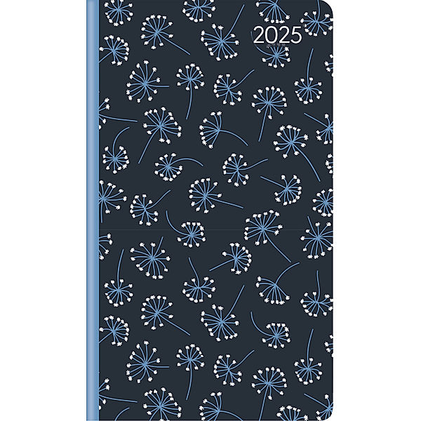 Alpha Edition - Slimtimer Style Paisley 2025 Taschenkalender, 9x15,6cm, Kalender mit 128 Seiten, Notizbereich, Info- und Adressteil, Monatsübersicht und internationales Kalendarium