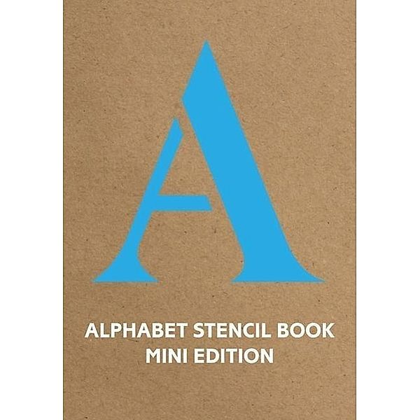 Alphabet Stencil Book Mini (blue)